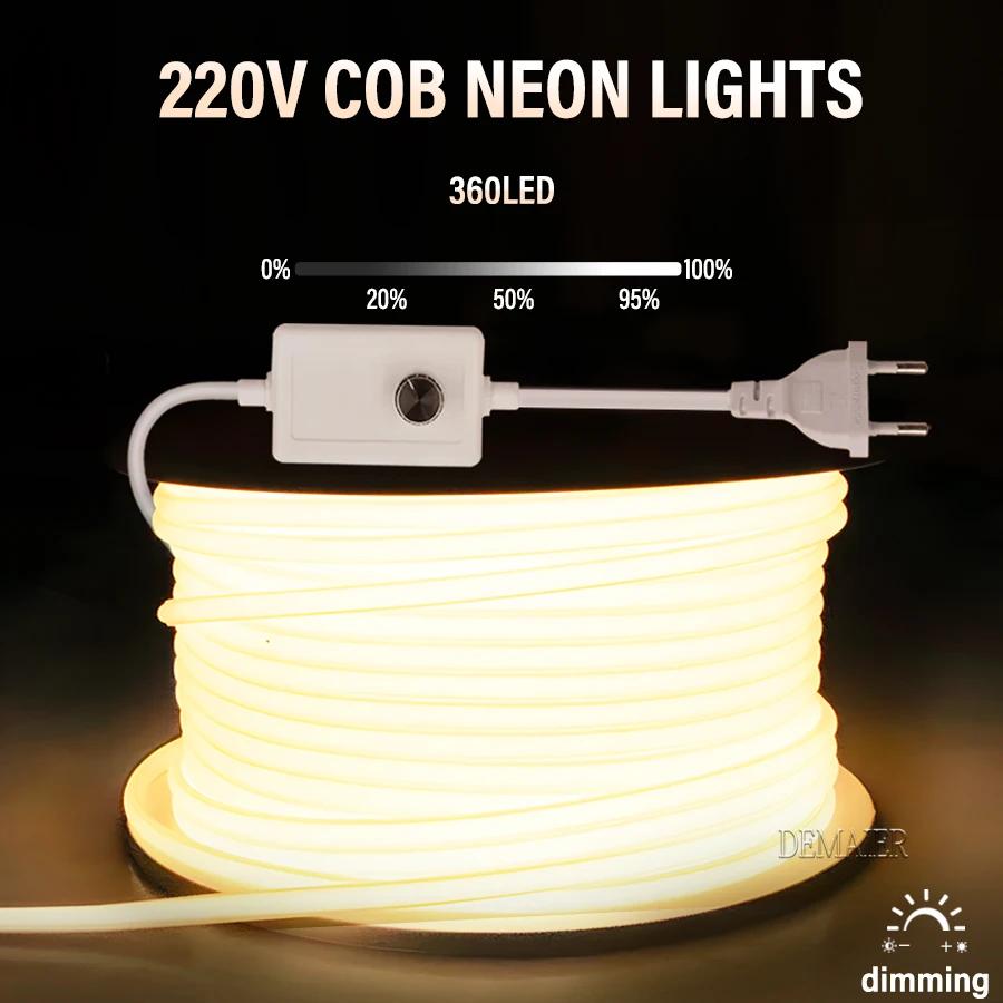 COB LED ׿ Ʈ , 220V , EU ÷,   ġ, RA90 360LED/m,  ,  ֹ  Ʈ